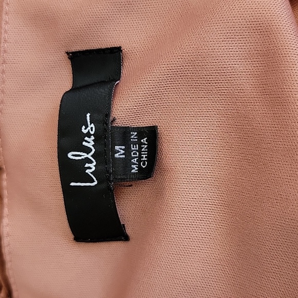 Lulu's All Mine Rusty Rose Floral Print High-Low Wrap Dress/ M. - Picture 10 of 13